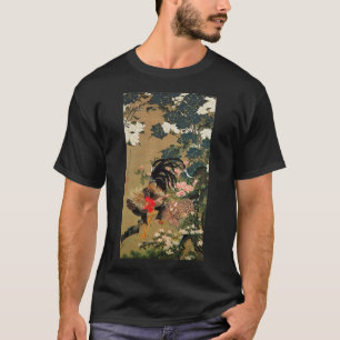 T-shirt 紫陽花双鶏図 du 動植綵絵 (6), 伊藤若冲
