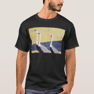 T-shirt 群 鶴 図 風 (分), Grues de  (détail), Kiitsu