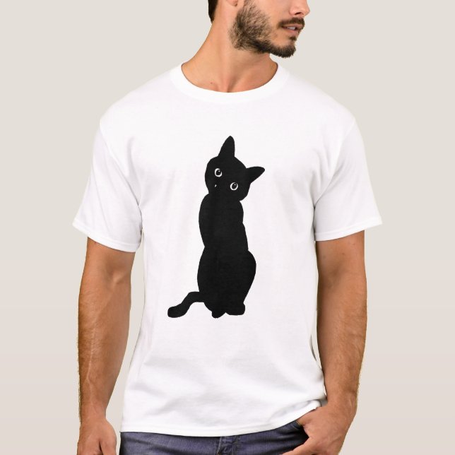 T-SHIRT 考える猫 (Devant)