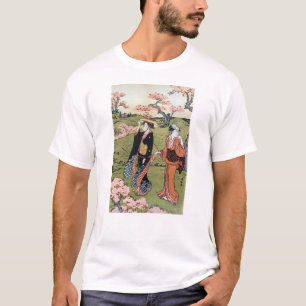 T-shirt 花 見(二), 長 Flower Viewing(2), Kiyonaga, Ukiyo-e
