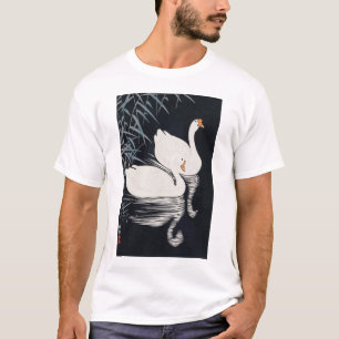 T-shirt 葦 に ガ ョ ウ, 古 White Goose, Koson, Ukiyo-e