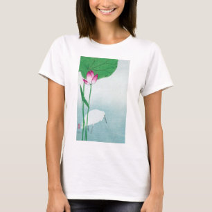 T-shirt 蓮に白鷺, 小原古邨 Lotus et héron blanc, Koson, Ukiyo-e