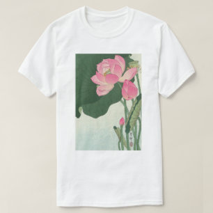 T-shirt 蓮 の 花, 小 原 邨 fleur de Lotus, Ohara Koson, Ukiyo-e