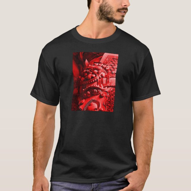 T-shirt 赤鬼 samouraï de masque d'Oni (Devant)