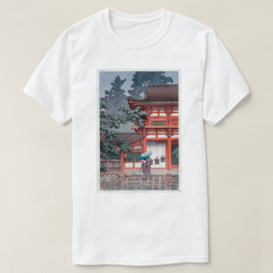 T-shirt 雨の春日大社, tombeau de Kasuga de 川瀬巴水 à Nara, Hasui