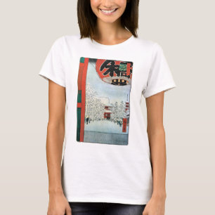 T-shirt 雪の浅草, neige de 広重 dans Asakusa, Hiroshige Ukiyoe