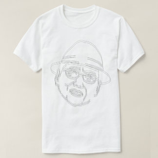 T-shirt 顔　黒ライン　Shake!