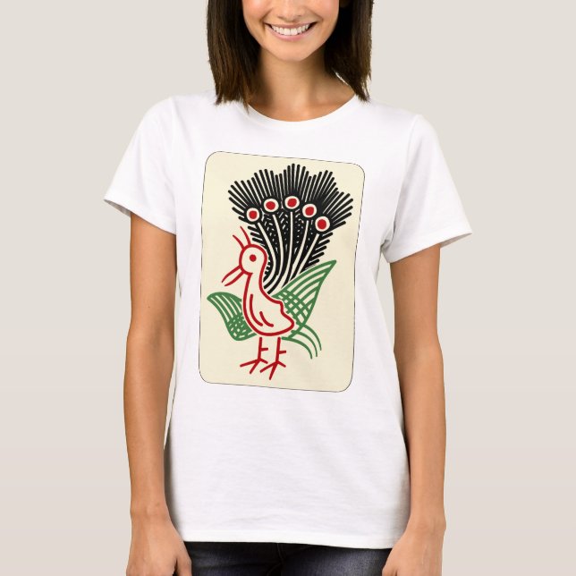 T-SHIRT 麻雀牌 一索 / ONE OF BAMBOOS -MAHJONG TILE- (Devant)