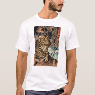 T-shirt 龍 虎, 国 芳 Tiger & Dragon, Kuniyoshi, Ukiyo-e