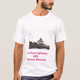 T-shirt 008_06, phare 1883.Solomons mars de point de