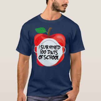 T-shirt 00 Jours de l'école étudiant virtuel à distance en
