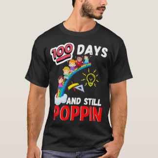 T-shirt 00 jours et toujours poppin Funny 00th Day of Scho