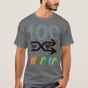 T-shirt 00 Jours Smarter Happy 00ème Jour De L'École Rainb