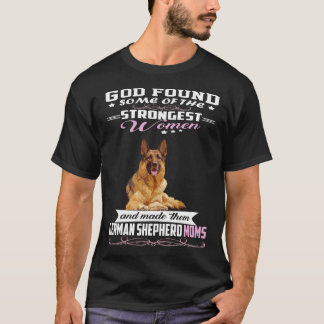 T-shirt 015 Berger Allemand Maman Dieu A Trouvé Quelques-U