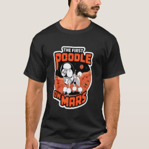T-shirt 01 Le premier caniche sur Mars Enfants caniche drô