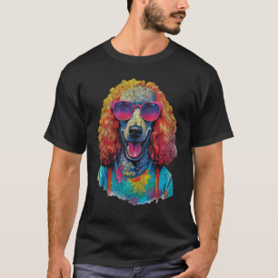 T-shirt 01 Portrait de visage de caniche drôle