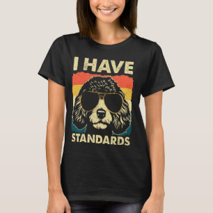 T-shirt 01 Rétro Vintage Caniche J'ai des Standards Amoure