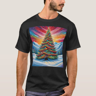 T-shirt 04 - Enchantant hiver Wonderland sapin de Noël