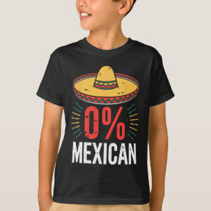 T-shirt 0% Chemise Mexicaine Hommes Drôle Femmes Cinco De 