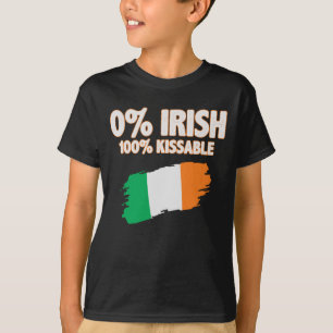T-shirt 0% Irlandais 100% Kissable