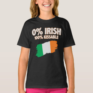 T-shirt 0% Irlandais 100% Kissable