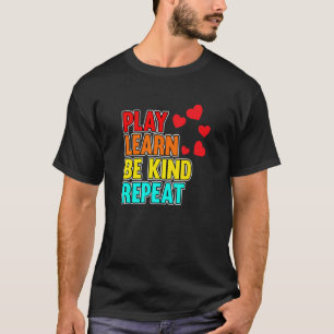 T-shirt 0 Jouer Apprendre Être Gentil Santé Mentale Sensib