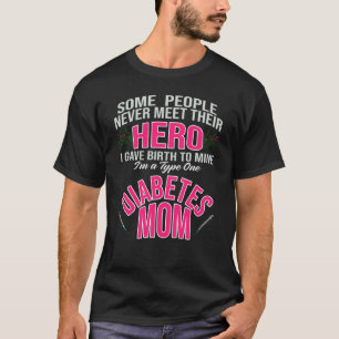 T-shirt 0 Maman diabétique donnant naissance Héroïne Mère 