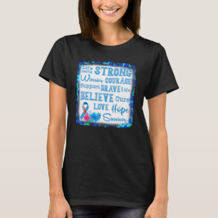 T-shirt 0 Ruban de goutte de sang gris bleu T1d diabète de