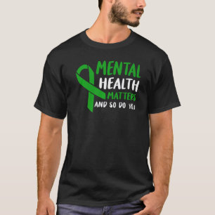 T-shirt 0 Ruban Vert La sensibilisation à la santé mentale