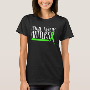 T-shirt 0 Santé Mentale Compte Cadeau Pour La Sensibilisat