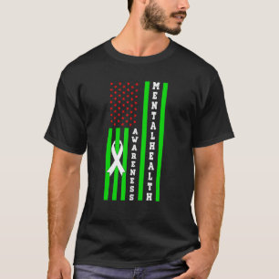 T-shirt 0 Sensibilisation à la santé mentale sur le drapea
