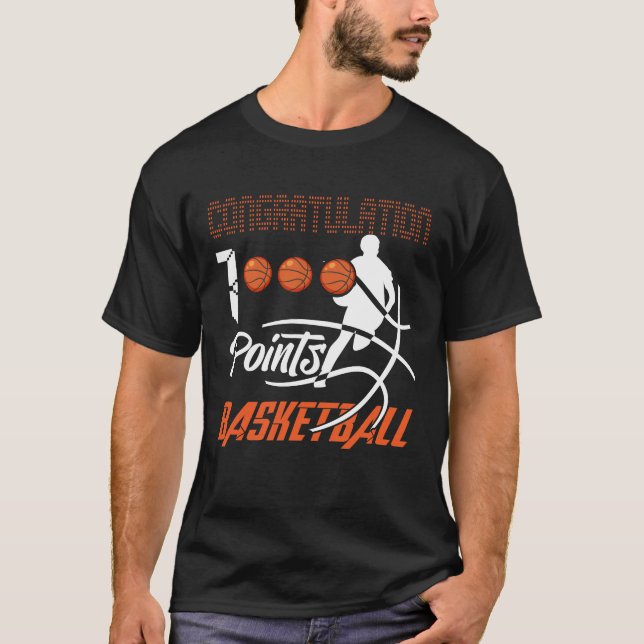 T-shirt 1000 Points Basketball Scorer High School Basketba (Devant)