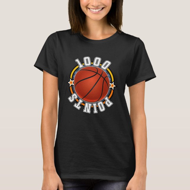 T-shirt 1000 Points Basketball Scorer High School Basketba (Devant)