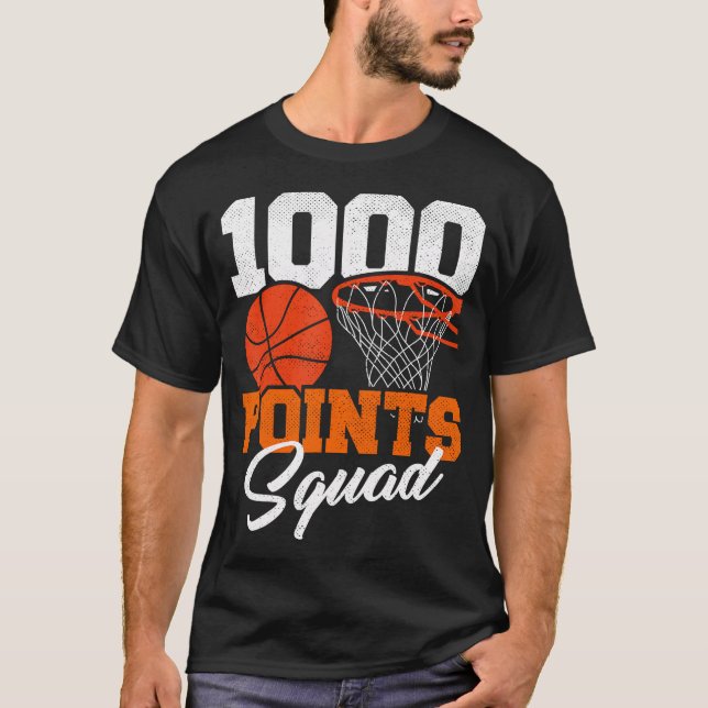T-shirt 1000 Points Basketball Scorer Squad School Basketb (Devant)