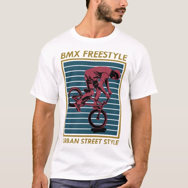 T-shirt 1004 BMX-Freestyle-Urban-TShirt-Design (Devant)