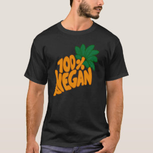 T-shirt 100 Aliments Végétaliens Végétariens Choix Éthique