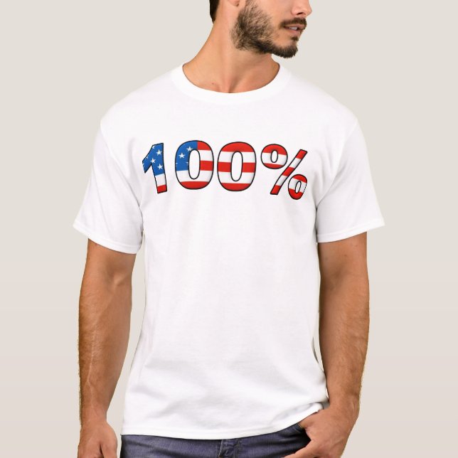 T-shirt 100% américain (Devant)