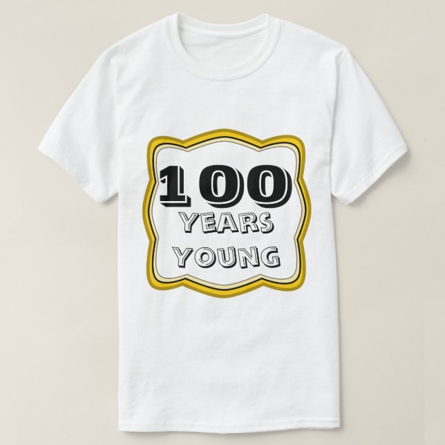 T-shirt 100 ans anniversaire de jeunes de 100th (Design devant)