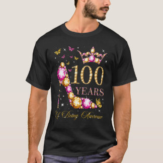 T-shirt 100 Ans D'Être Impressionnant 100 Ans 100ème Bir