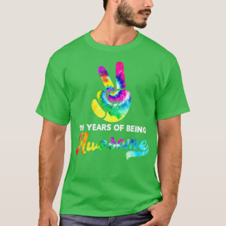 T-shirt 100 Ans D'Être Un Magnifique Tie Dye Anniversaire