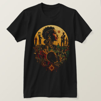 T-shirt 100 ans d'histoire des Noirs – Passé Présent Futur