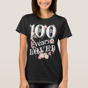 T-shirt 100 Ans Grand-mère adoré 100e Anniversaire Crew Cu