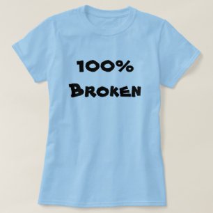 T-shirt 100% Bleu cassé