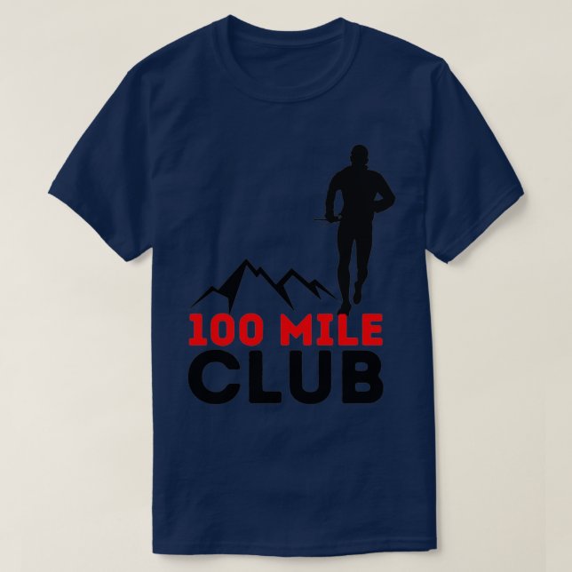 T-shirt 100 coureurs de piste du Club de 100 miles (Design devant)