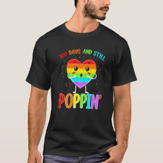 T-shirt 100 Days And Still Poppin 100th Day Of School Boys