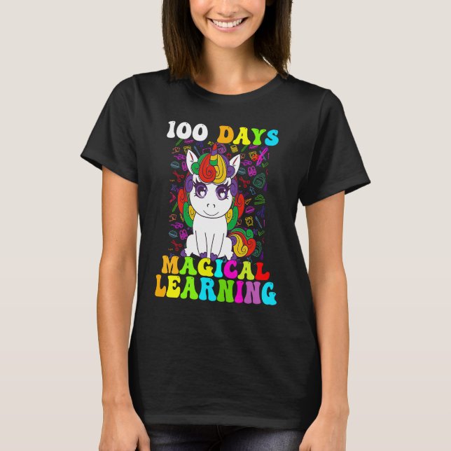 T-shirt 100 Days Of Magical Learning 100th Day Of School U (Devant)