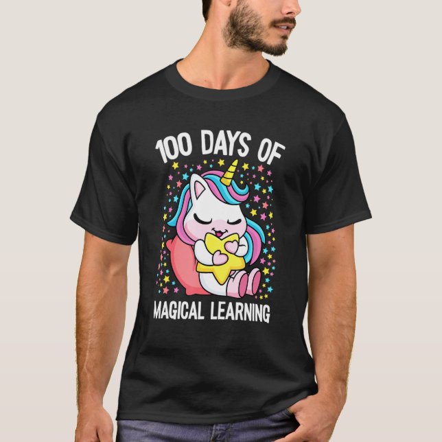 T-shirt 100 Days Of Magical Learning 100th Day Of School U (Devant)