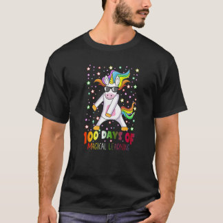 T-shirt 100 Days of Magical Learning Flossing Unicorn Teac
