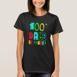 T-shirt 100 Days Of School 100th Day Teachers Students Boy
