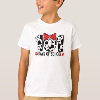 T-shirt 100 Days of School Dalmatian Dog Boy Kid 100th Day